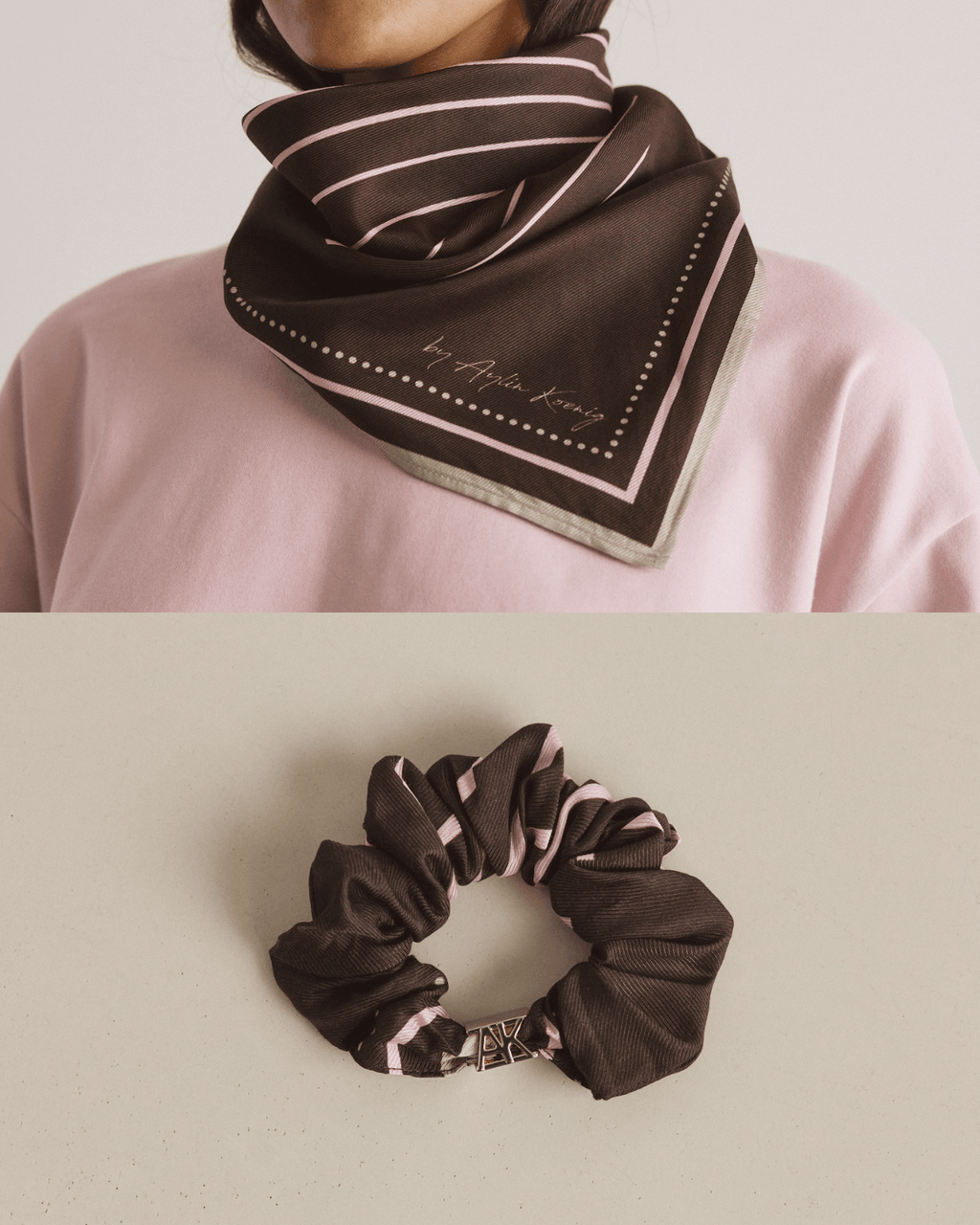 Bundle: Halstuch RUTH & Scrunchie PONY - by Aylin Koenig
