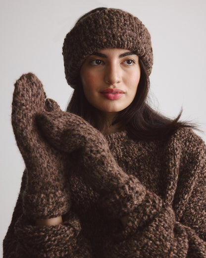 Bundle: Pullover GRANNY, Stirnband NALA & Handschuhe NIL - by Aylin Koenig