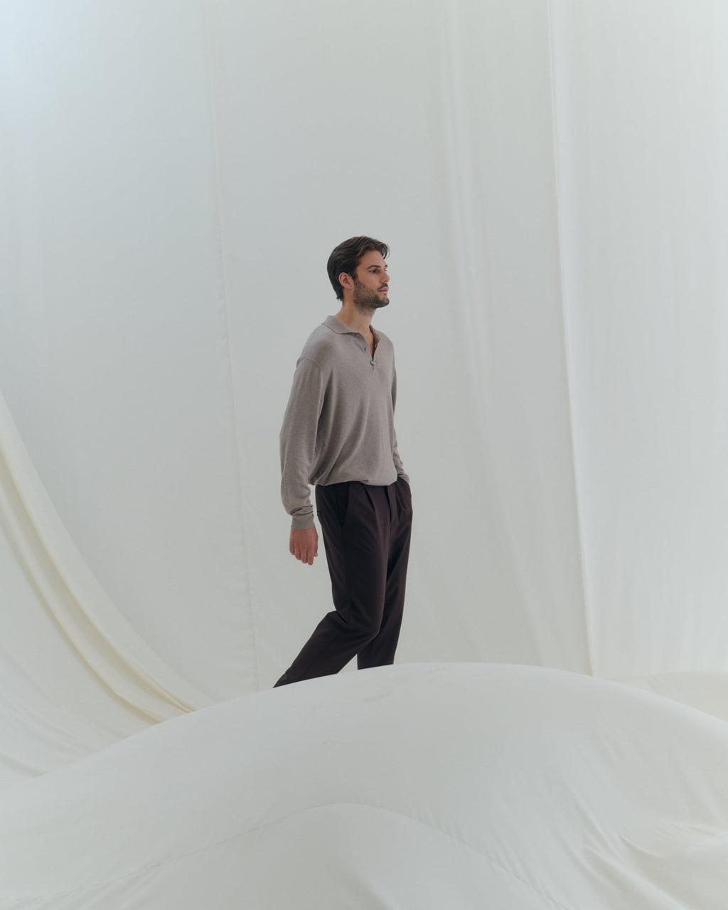 Feinstrick Poloshirt MATTEO - by Aylin Koenig