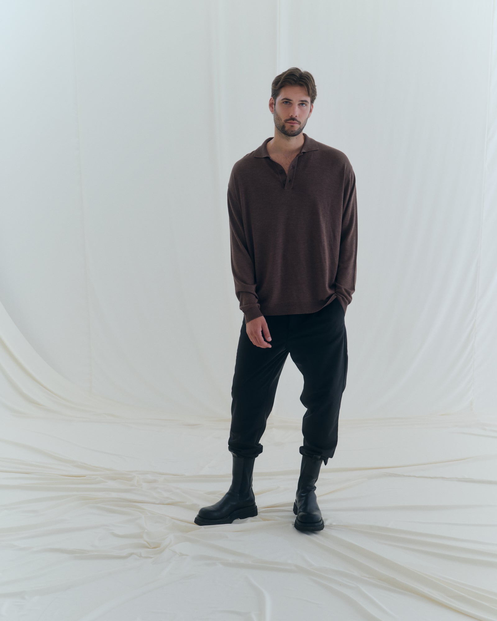 Feinstrick Poloshirt MATTEO - by Aylin Koenig