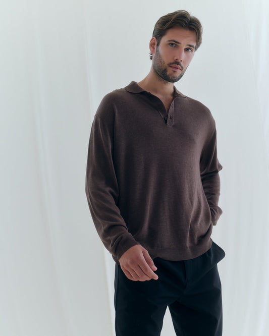 Feinstrick Poloshirt MATTEO - by Aylin Koenig
