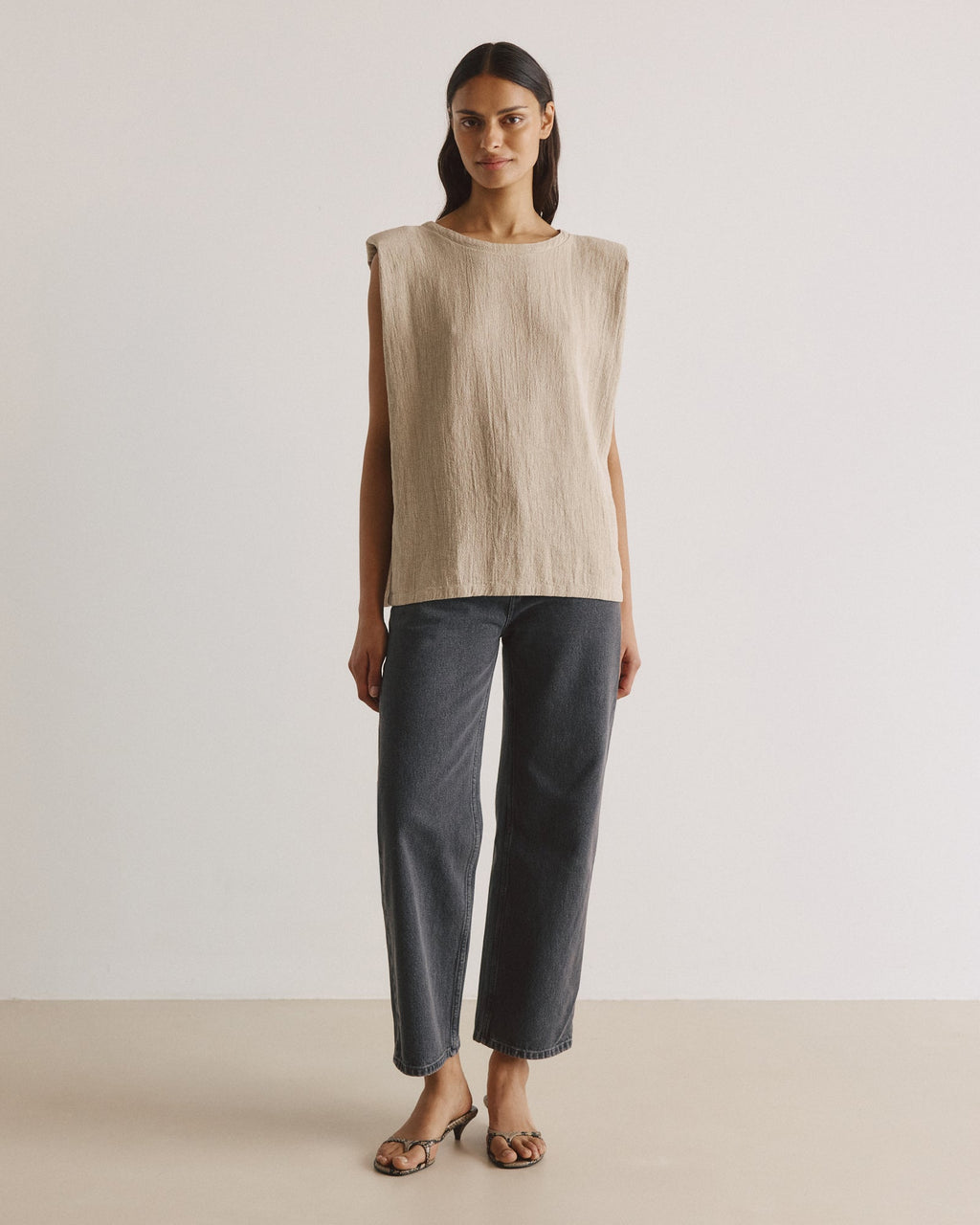 Top DEBBIE linen - by Aylin Koenig