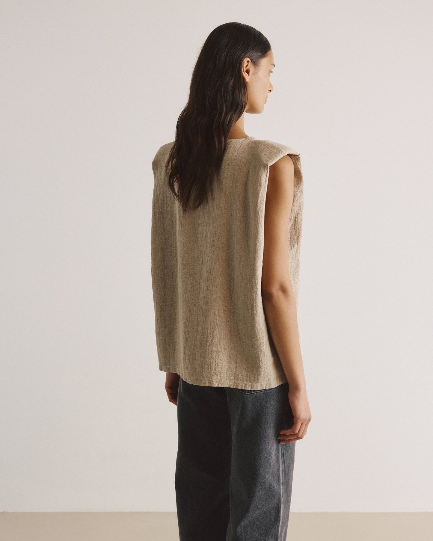 Top DEBBIE linen - by Aylin Koenig