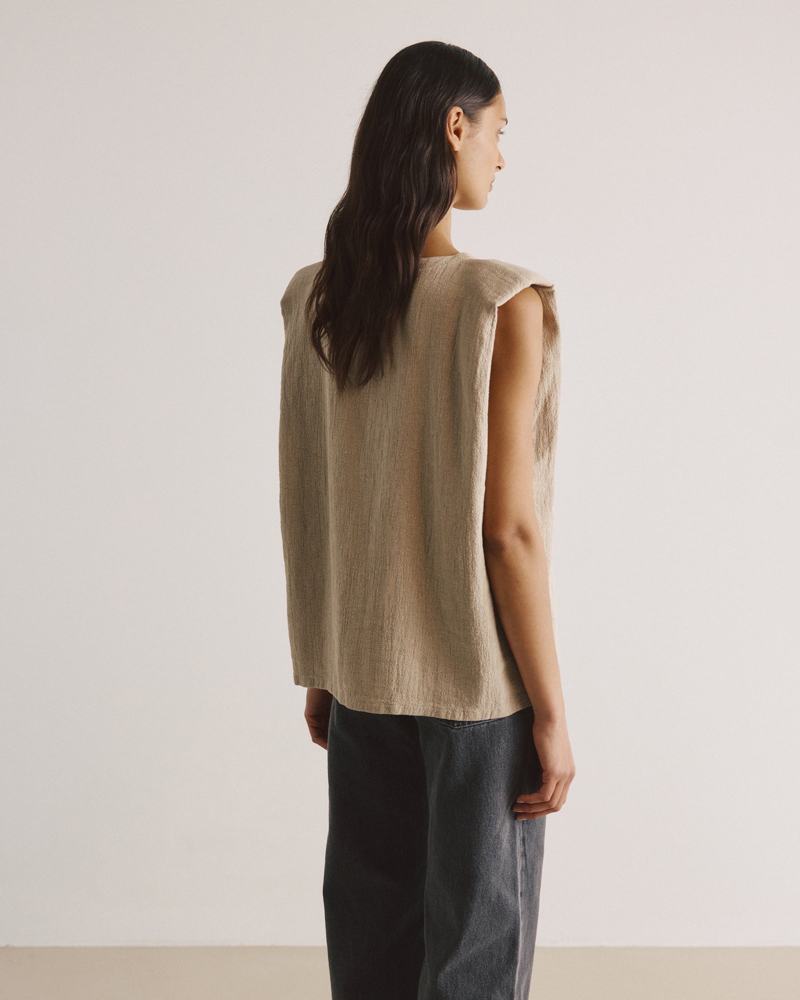 Top DEBBIE linen - by Aylin Koenig
